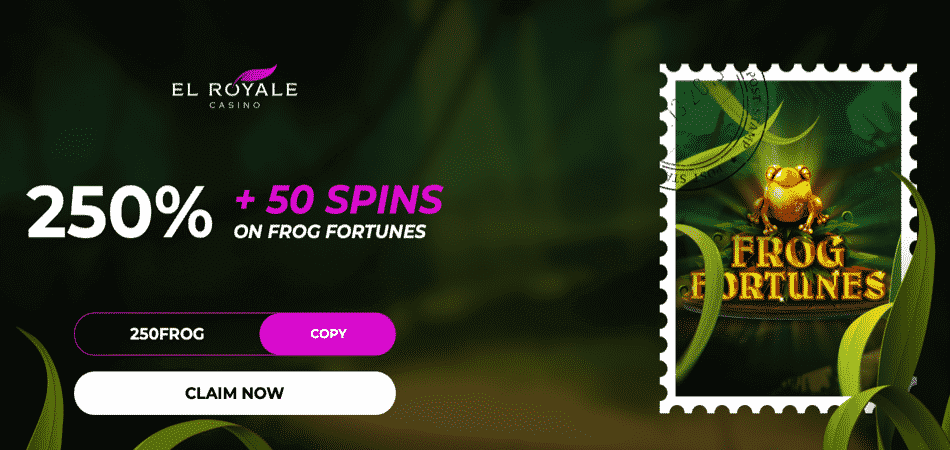 50 Free Spins in Frog Fortunes - El Royale