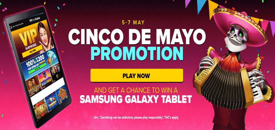 5-7 May Cinco de Mayo promotion at Next Casino