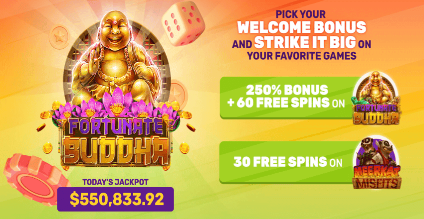 Fortunate Buddha & Meerkat Misfits Free Spins Promo Codes