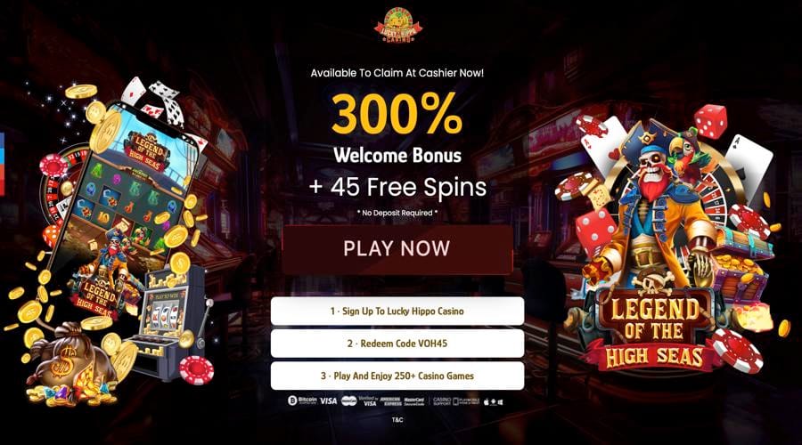 45 Free Spins in Legend of the Seas Slots