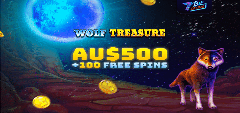 Wolf Treasure free spins at 7Bit Casino