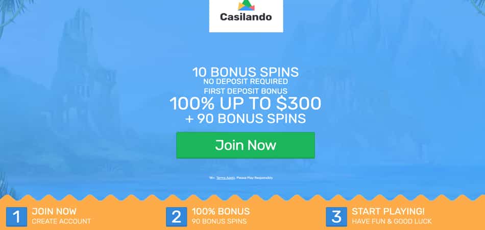 Casilando casino no deposit bonus