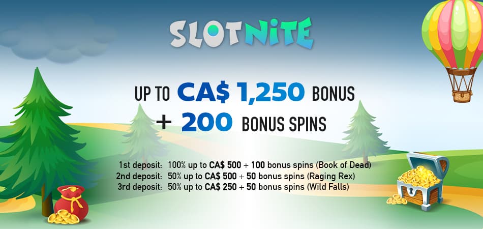 Slotnite CA Welcome Offer