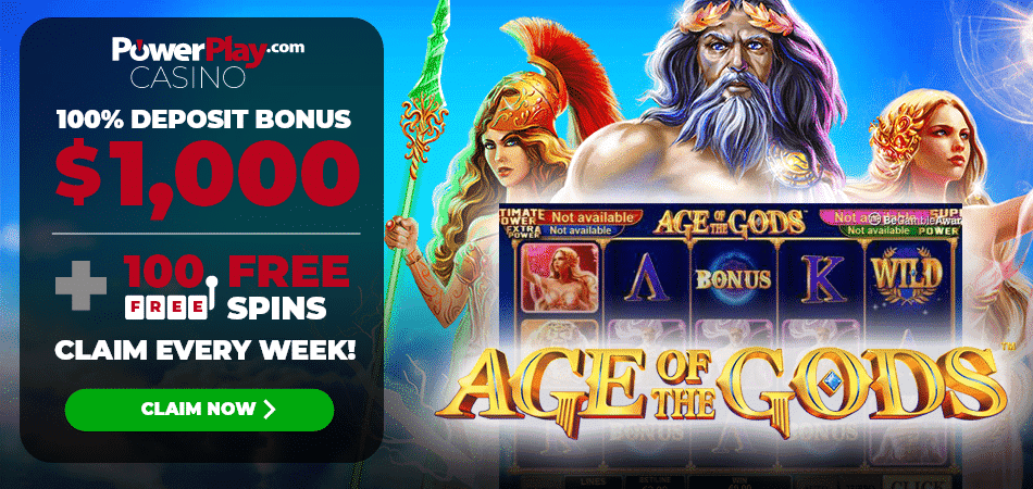 Age of Gods 100 Free Spins - Power Play