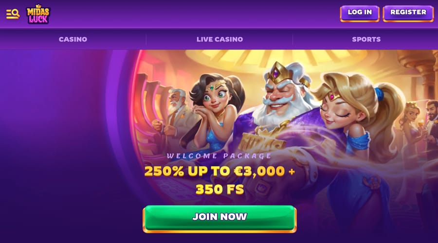 Midas Luck Casino Free Spins