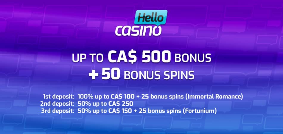 Hello Casino CA Welcome Offer