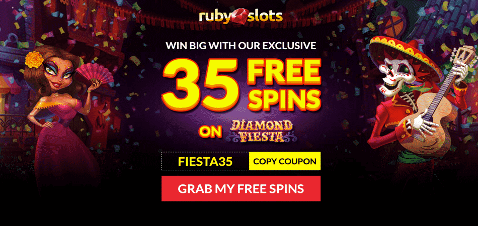 Diamond Fiesta 35 Free Spins Offer