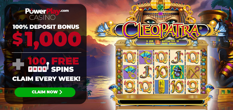 Cleopatra 100 Free Spins - Power Play