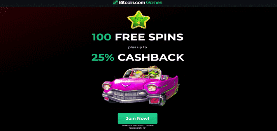 100 Free Spins on Elvis Frog in Vegas – Games.Bitcoin Casino