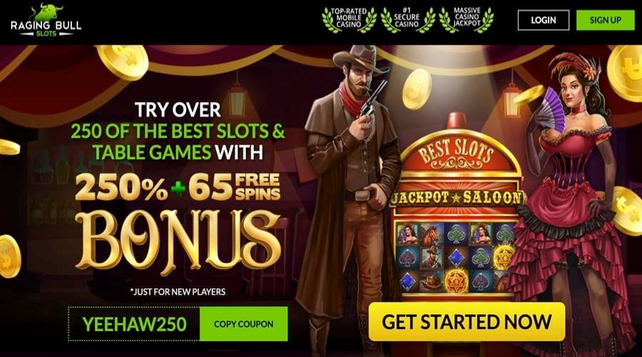 Jackpot Saloon Free Spins - RagingBull US Bonus