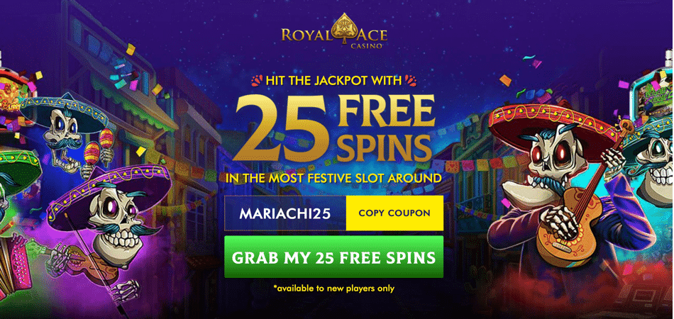 Mariachi Slots Bonus code at Royal Ace casino