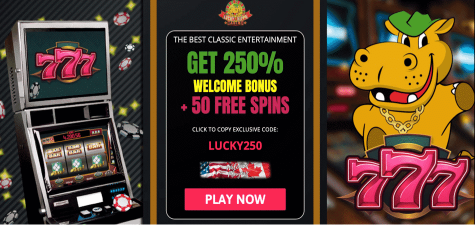 777 Slots free spins bonus code at Lucky Hippo