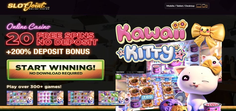 20 Bonus Spins on Kawaii Kitty slot game