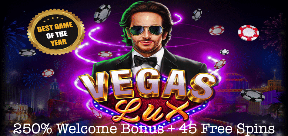 45 Free Spins on Vegas Lux at Lucky Hippo Casino