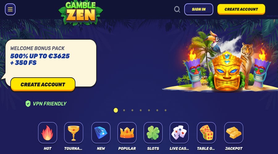 GambleZen Casino Promo Code FS