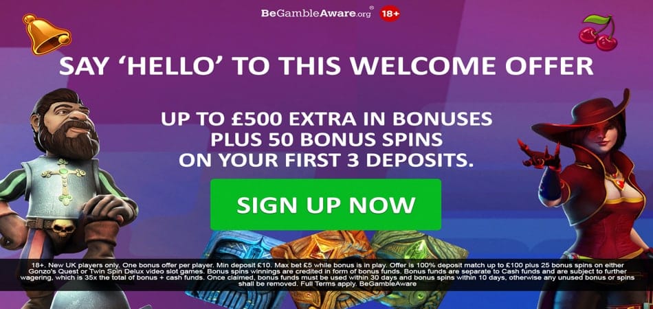 Hello Casino Welcome Bonus