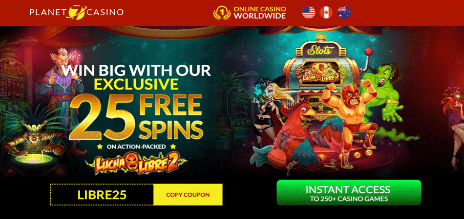 25 free spins bonus code in Lucha Libre 2