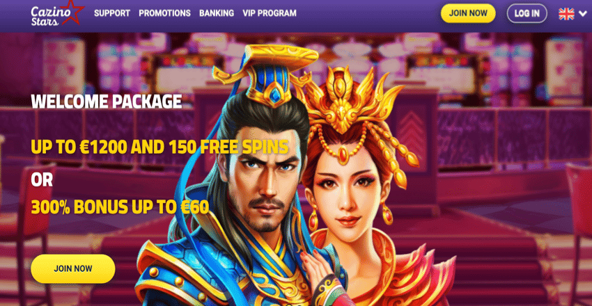 150 Free Spins Promo at Cazino Stars