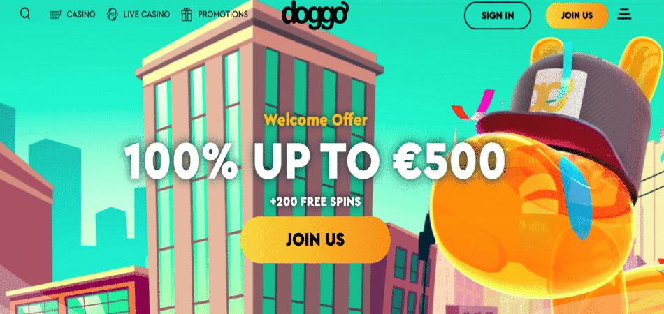 Get 200 Free Spins in Doggo Casino