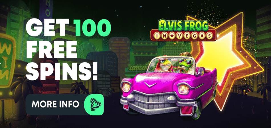 100 Free Spins on Frog Fortunes - Green Spin Casino