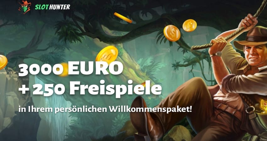 3000 Eur + 250 Free Spins for German Players - Slot Hunter