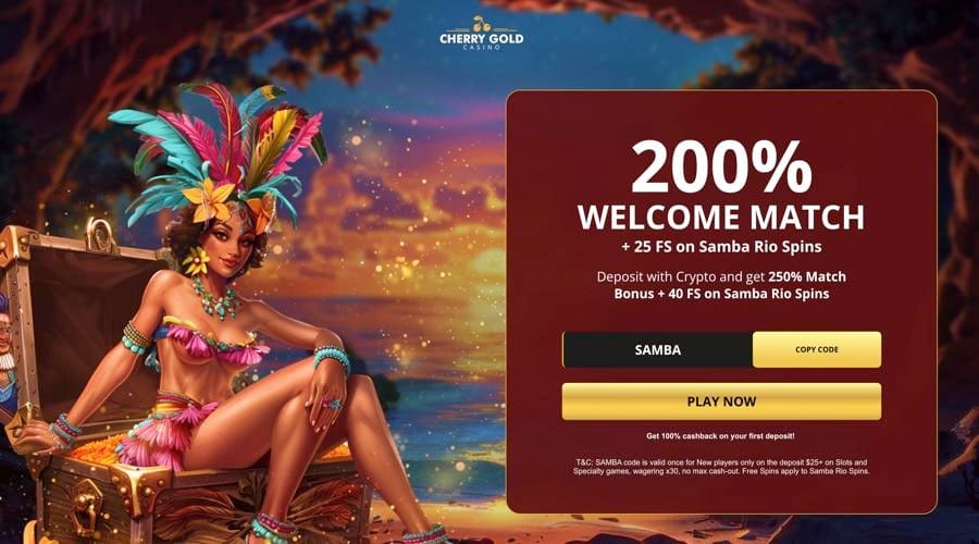 Get 25 Free Spins on Samba Rio Spins Slot Game