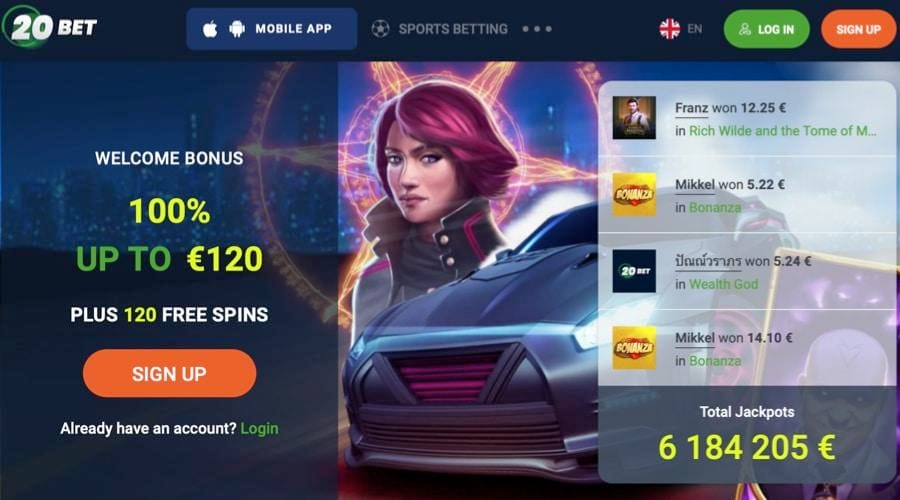 20Bet Free Spins Offer